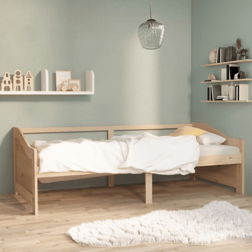 Sofá-cama, Sofá conversível de 3 lugares 90x200 cm madeira de pinho maciça Sofá-cama, Sofá conversível de 3 lugares 90x200 cm madeira de pinho maciça