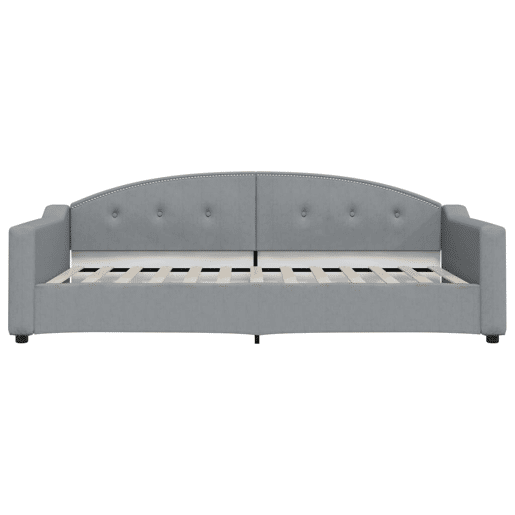 Sofá-cama, Sofá conversível 100x200 cm tecido cinzento-claro Sofá-cama, Sofá conversível 100x200 cm tecido cinzento-claro