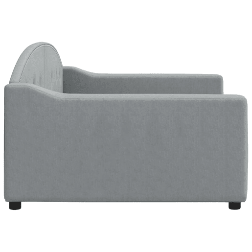 Sofá-cama, Sofá conversível 100x200 cm tecido cinzento-claro Sofá-cama, Sofá conversível 100x200 cm tecido cinzento-claro
