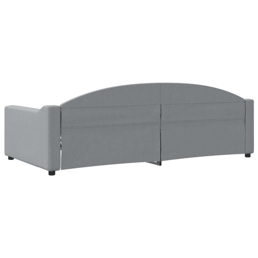 Sofá-cama, Sofá conversível 100x200 cm tecido cinzento-claro Sofá-cama, Sofá conversível 100x200 cm tecido cinzento-claro