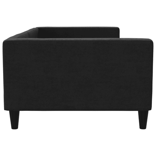 Sofá-cama, Sofá conversível 100x200 cm tecido preto Sofá-cama, Sofá conversível 100x200 cm tecido preto