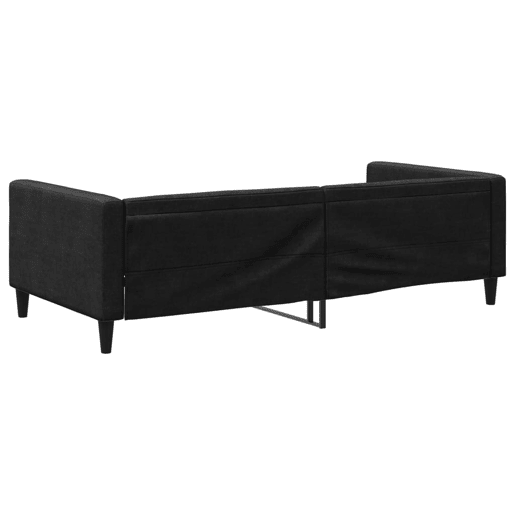 Sofá-cama, Sofá conversível 100x200 cm tecido preto Sofá-cama, Sofá conversível 100x200 cm tecido preto