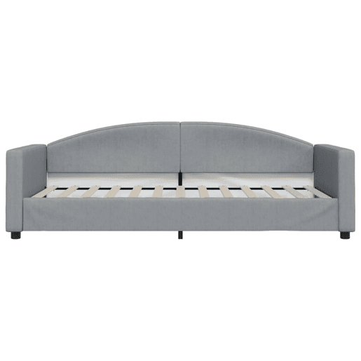 Sofá-cama, Sofá conversível 90x200 cm tecido cinzento-claro Sofá-cama, Sofá conversível 90x200 cm tecido cinzento-claro