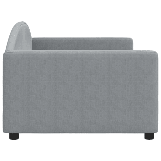 Sofá-cama, Sofá conversível 90x200 cm tecido cinzento-claro Sofá-cama, Sofá conversível 90x200 cm tecido cinzento-claro