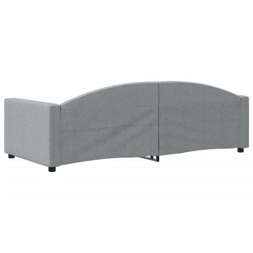 Sofá-cama, Sofá conversível 90x200 cm tecido cinzento-claro Sofá-cama, Sofá conversível 90x200 cm tecido cinzento-claro