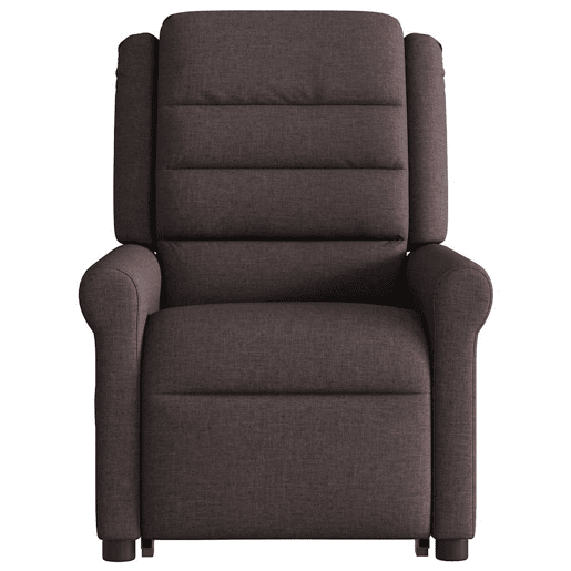Poltrona elétrica massagens - Poltrona relax tecido castanho-escuro