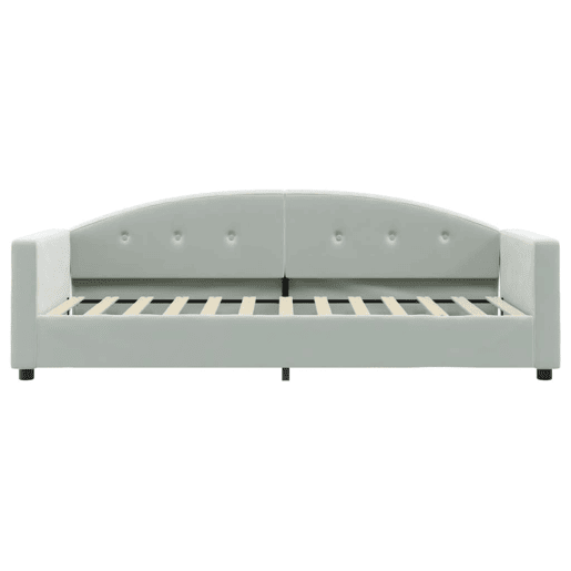 Sofá-cama, Sofá conversível com colchão 80x200 cm veludo cinzento-claro