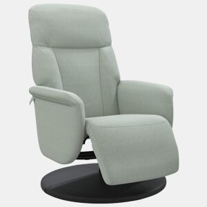 Cadeirão reclinável - Poltrona relax com apoio de pés veludo cinzento-claro