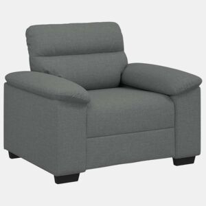 Poltrona, Sofá individual 60 cm tecido cinzento-escuro