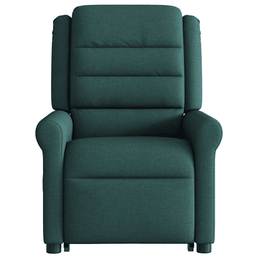 Poltrona elétrica massagens - Poltrona relax tecido verde-escuro