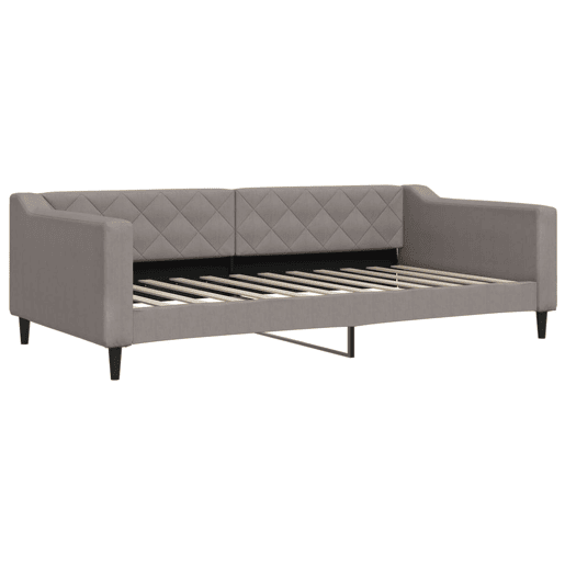 Sofá-cama, Sofá conversível 100x200 cm tecido cinzento-acastanhado Sofá-cama, Sofá conversível 100x200 cm tecido cinzento-acastanhado