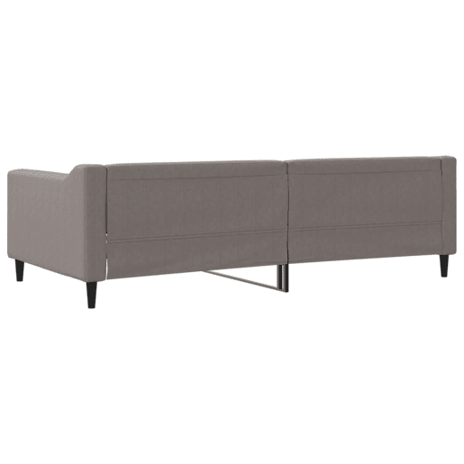 Sofá-cama, Sofá conversível 100x200 cm tecido cinzento-acastanhado Sofá-cama, Sofá conversível 100x200 cm tecido cinzento-acastanhado