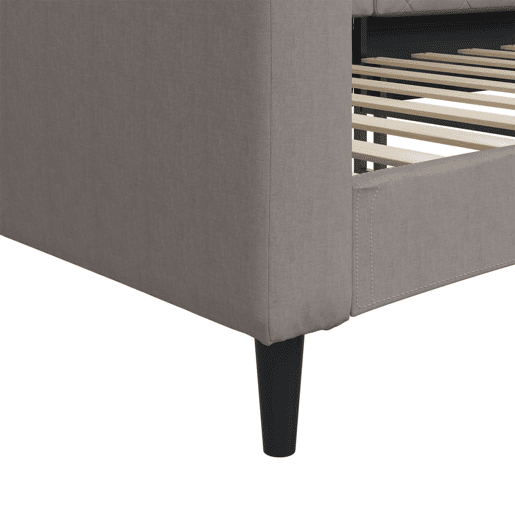 Sofá-cama, Sofá conversível 100x200 cm tecido cinzento-acastanhado Sofá-cama, Sofá conversível 100x200 cm tecido cinzento-acastanhado