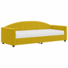 Sofá-cama, Sofá conversível com colchão 80x200 cm veludo amarelo