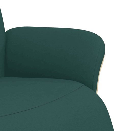 Cadeira reclinável - Poltrona relax com apoio de pés tecido tecido verde-escuro
