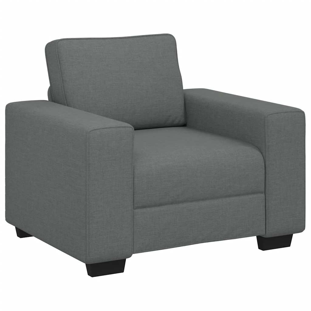 Sillón sofá - sofá individual tela gris oscuro 60 cm