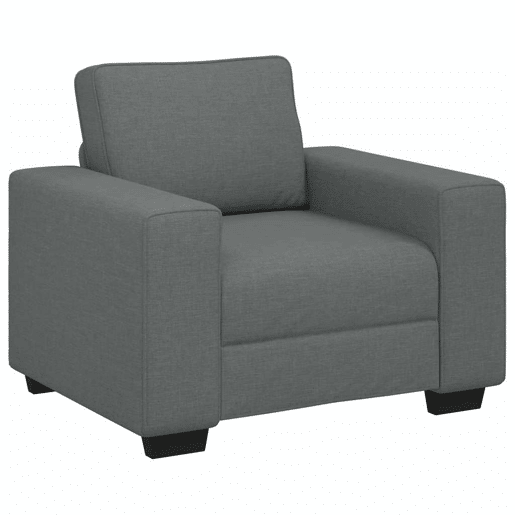 Poltrona, Sofá individual 60 cm tecido cinzento-escuro Poltrona, Sofá individual 60 cm tecido cinzento-escuro