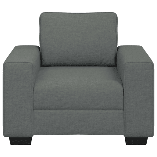 Poltrona, Sofá individual 60 cm tecido cinzento-escuro Poltrona, Sofá individual 60 cm tecido cinzento-escuro