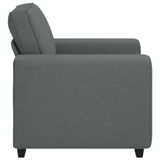 Poltrona, Sofá individual 60 cm tecido cinzento-escuro Poltrona, Sofá individual 60 cm tecido cinzento-escuro