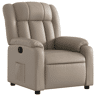 Poltrona reclinável - Poltrona relax couro artificial cor cappuccino