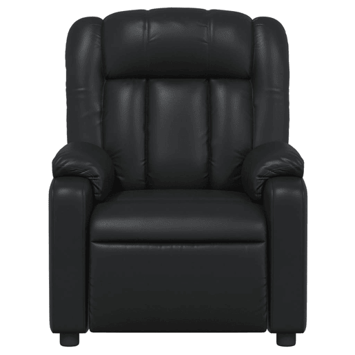 Poltrona reclinável - Poltrona relax couro artificial preto