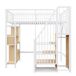 Cama alta para niños 204x143 Cama alta para niños 204x143 Blanco