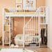 Cama alta para niños 204x143 Cama alta para niños 204x143 Blanco