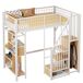 Cama alta para niños 204x143 Cama alta para niños 204x143 Blanco