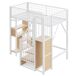 Cama alta para niños 204x143 Cama alta para niños 204x143 Blanco