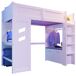 Cama alta para niños 204x101 Cama alta para niños 204x101 Blanco
