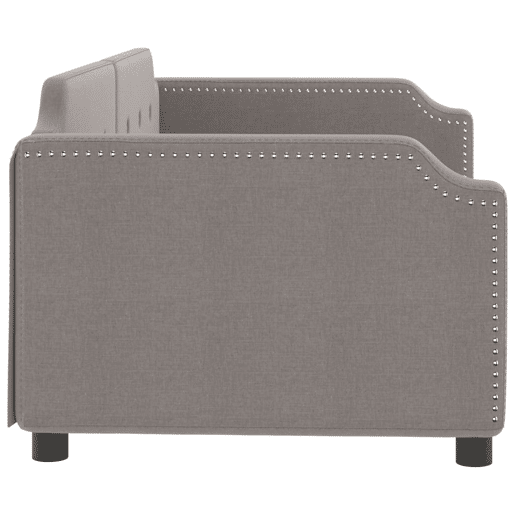 Sofá-cama, Sofá conversível 80x200 cm tecido cinzento-acastanhado Sofá-cama, Sofá conversível 80x200 cm tecido cinzento-acastanhado