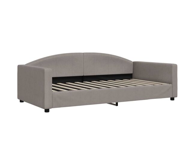 Sofá cama - sofá convertible sin colchón tela gris taupe 100x200 cm