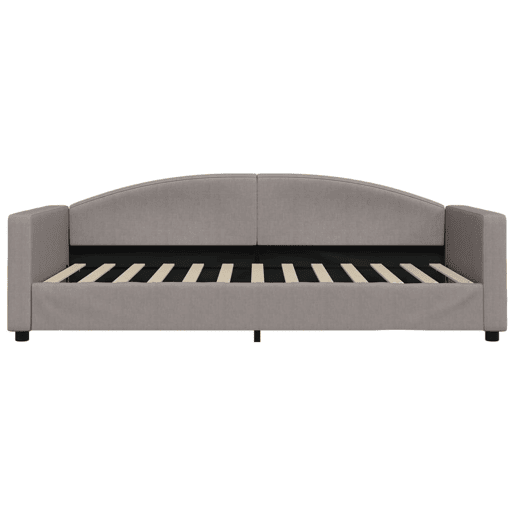 Sofá-cama, Sofá conversível 100x200 cm tecido cinzento-acastanhado Sofá-cama, Sofá conversível 100x200 cm tecido cinzento-acastanhado