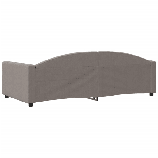 Sofá-cama, Sofá conversível 100x200 cm tecido cinzento-acastanhado Sofá-cama, Sofá conversível 100x200 cm tecido cinzento-acastanhado