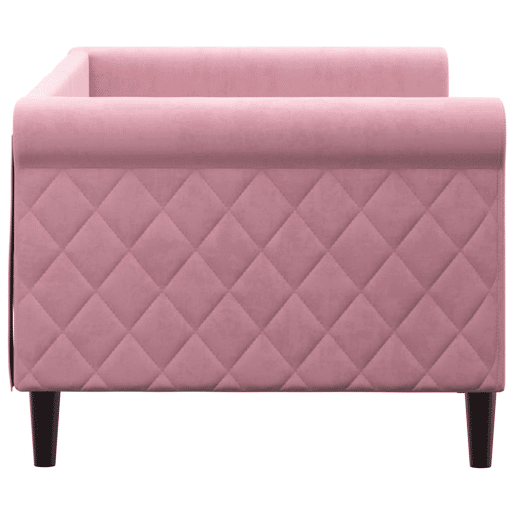 Sofá-cama, Sofá conversível 80x200 cm veludo rosa Sofá-cama, Sofá conversível 80x200 cm veludo rosa