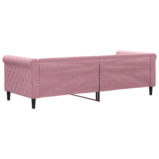 Sofá-cama, Sofá conversível 80x200 cm veludo rosa Sofá-cama, Sofá conversível 80x200 cm veludo rosa