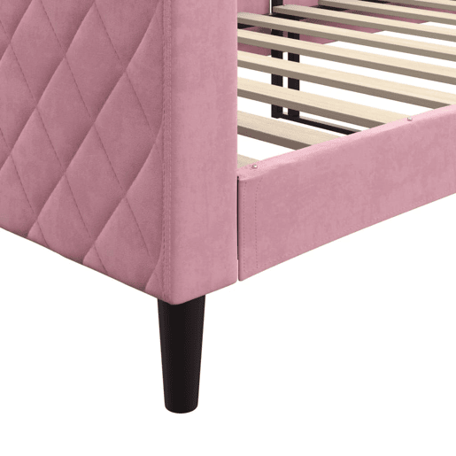 Sofá-cama, Sofá conversível 80x200 cm veludo rosa Sofá-cama, Sofá conversível 80x200 cm veludo rosa