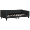 Sofá-cama, Sofá conversível 90x190 cm tecido preto