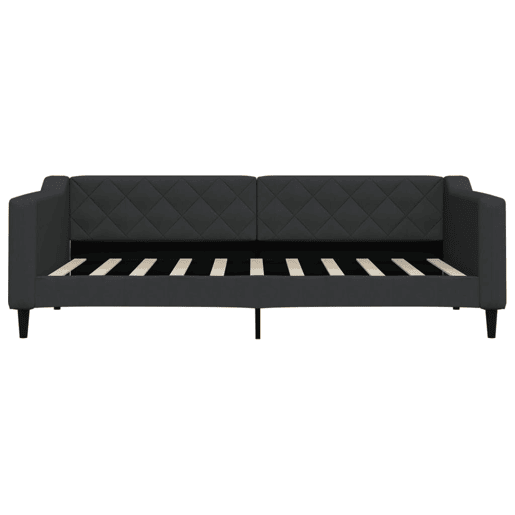 Sofá-cama, Sofá conversível 90x190 cm tecido preto