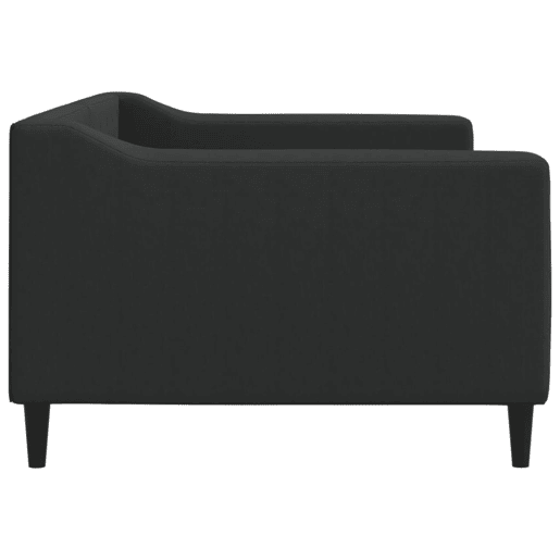 Sofá-cama, Sofá conversível 90x190 cm tecido preto