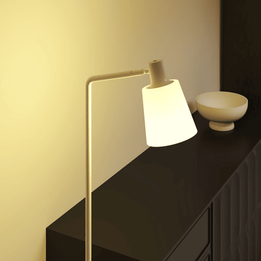 HOMCOM Candeeiro de Pé LED Regulável Candeeiro de Pé Sala Moderno com Ecrã Giratório 350° 3 Temperaturas de Cor 3000K4000K6500K e Lâmpada E27 para Quarto Escritório 45x21x148 cm Branco