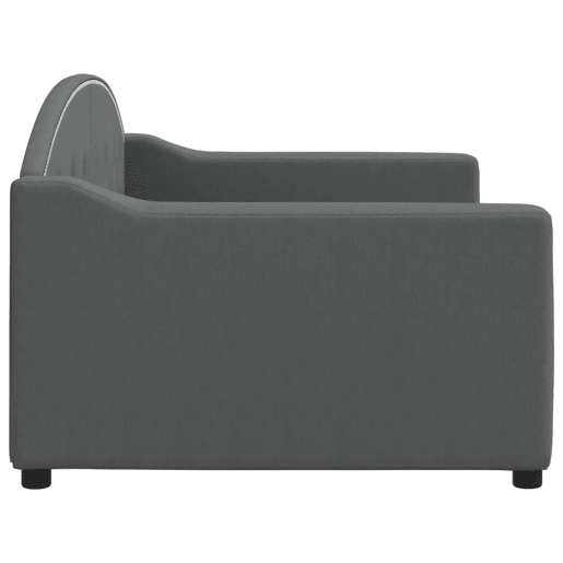 Sofá-cama, Sofá conversível 90x200 cm tecido cinzento-escuro