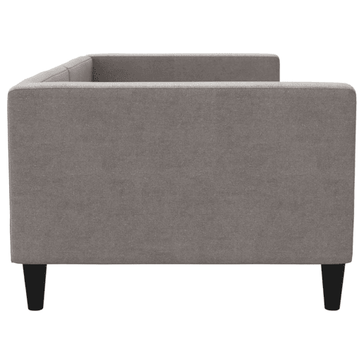 Sofá-cama, Sofá conversível 90x200 cm tecido cinzento-acastanhado