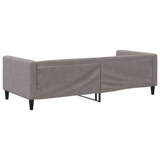 Sofá-cama, Sofá conversível 90x200 cm tecido cinzento-acastanhado