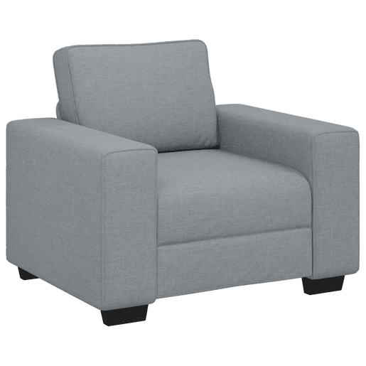 Poltrona, Sofá individual tecido 60 cm cinzento-claro Poltrona, Sofá individual tecido 60 cm cinzento-claro