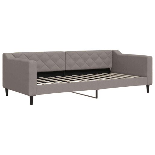 Sofá-cama, Sofá conversível 90x200 cm tecido cinzento-acastanhado Sofá-cama, Sofá conversível 90x200 cm tecido cinzento-acastanhado