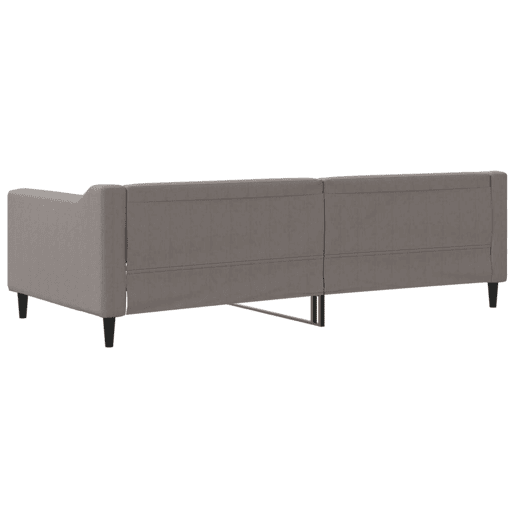 Sofá-cama, Sofá conversível 90x200 cm tecido cinzento-acastanhado Sofá-cama, Sofá conversível 90x200 cm tecido cinzento-acastanhado