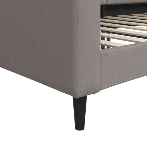 Sofá-cama, Sofá conversível 90x200 cm tecido cinzento-acastanhado Sofá-cama, Sofá conversível 90x200 cm tecido cinzento-acastanhado