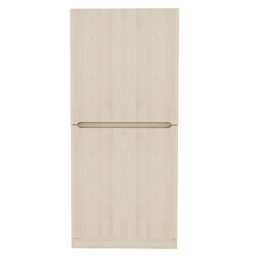 Armário roupeiro 70x40x170 cm - Porta dupla com pequeno compartimento - Cor madeira