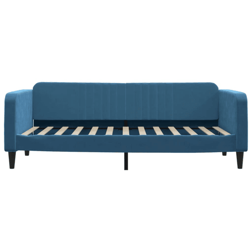 Sofá-cama, Sofá conversível 90x200 cm veludo azul Sofá-cama, Sofá conversível 90x200 cm veludo azul